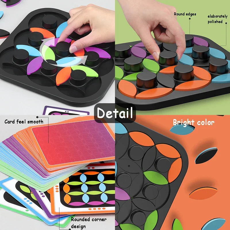 Rotating Logic™ - Challenging Puzzle - Tangram Board Game