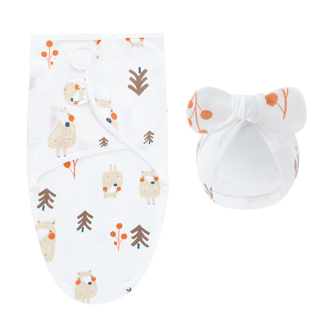 DreamNest – Peace & Comfort – Luxury Swaddle Blanket with Hat