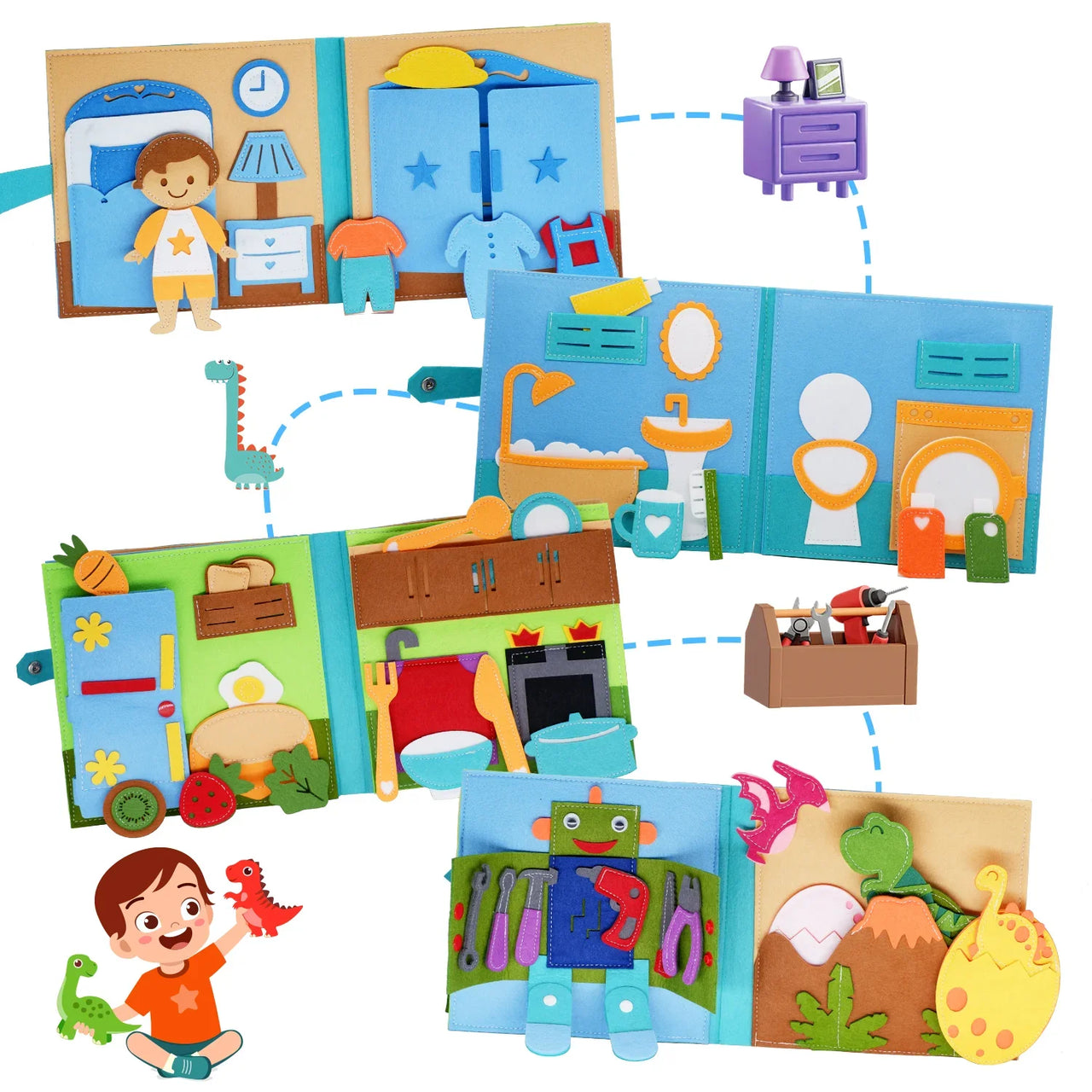 Life Skills Book – Play & Learn - Activity Book Toddler