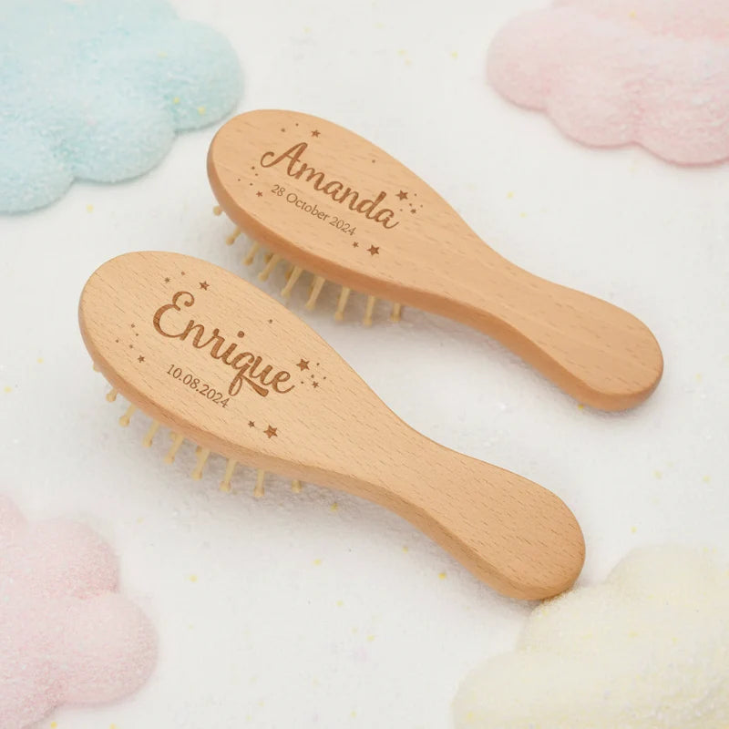 Personalized Hairbrush – Soft & Unique – Personalized Baby Hairbrush Set