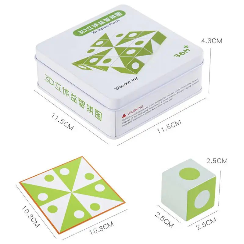 BrainBlocks™ – Smart & Creative - Wooden Geometric Thinking Game