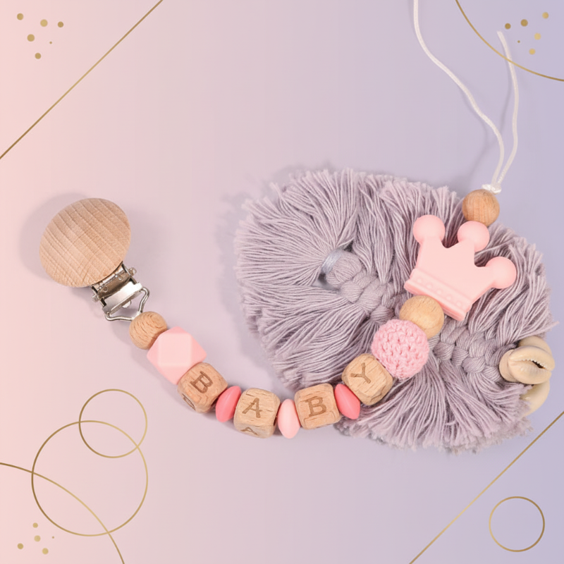 Personalized Pacifier Chain – Safe & Stylish - Personalized Pacifier Chain
