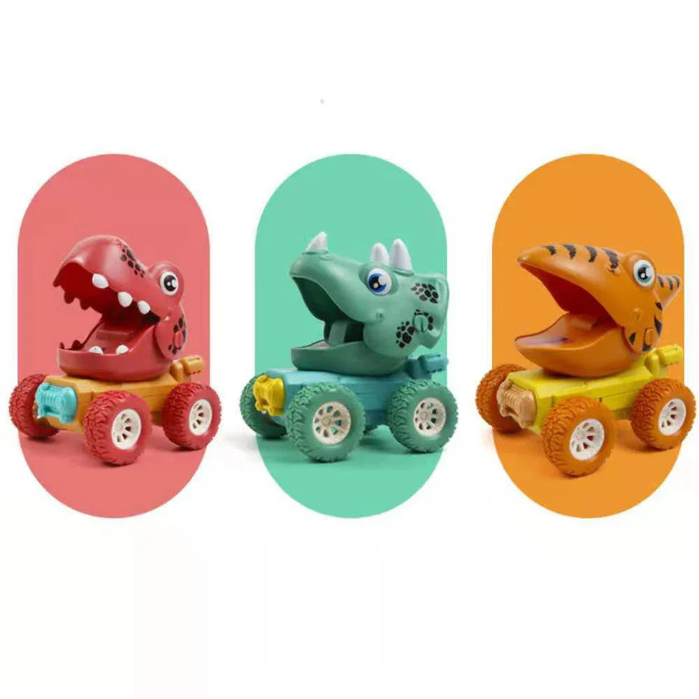 Dino Monstertruck - Push & Go Dinosaur Race - Dino Auto's