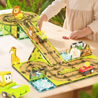 Thumbnail for Magnetic Road Blocks – Creative & Educational – Magnetic Roads Building Set