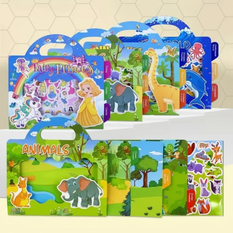 StickerFun – Colorful & Educational - Reusable Sticker Book