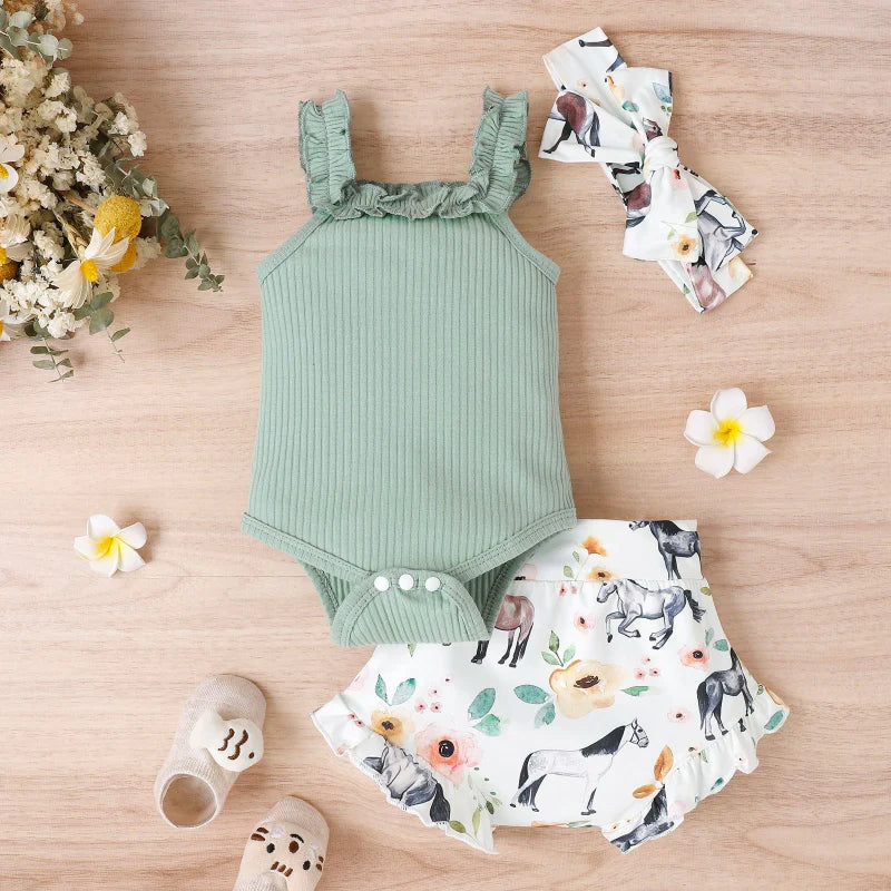 Baby Girl Summer Outfit – Cute and lightweight – Baby clothing set