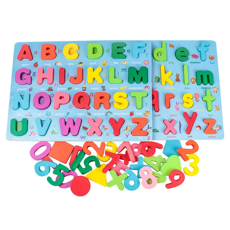 SmartBoard – Colorful & Educational – Montessori Number & Letter Learning Puzzle