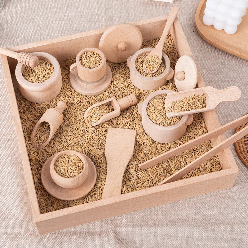 MiniMasterChef – Educational & Fun – Wooden Kitchen Play Set
