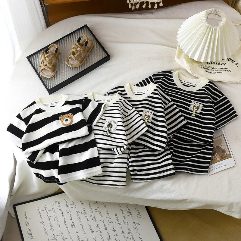 Kids Stripe Outfit – Trendy & Comfortable – Summer Kids' Outfit