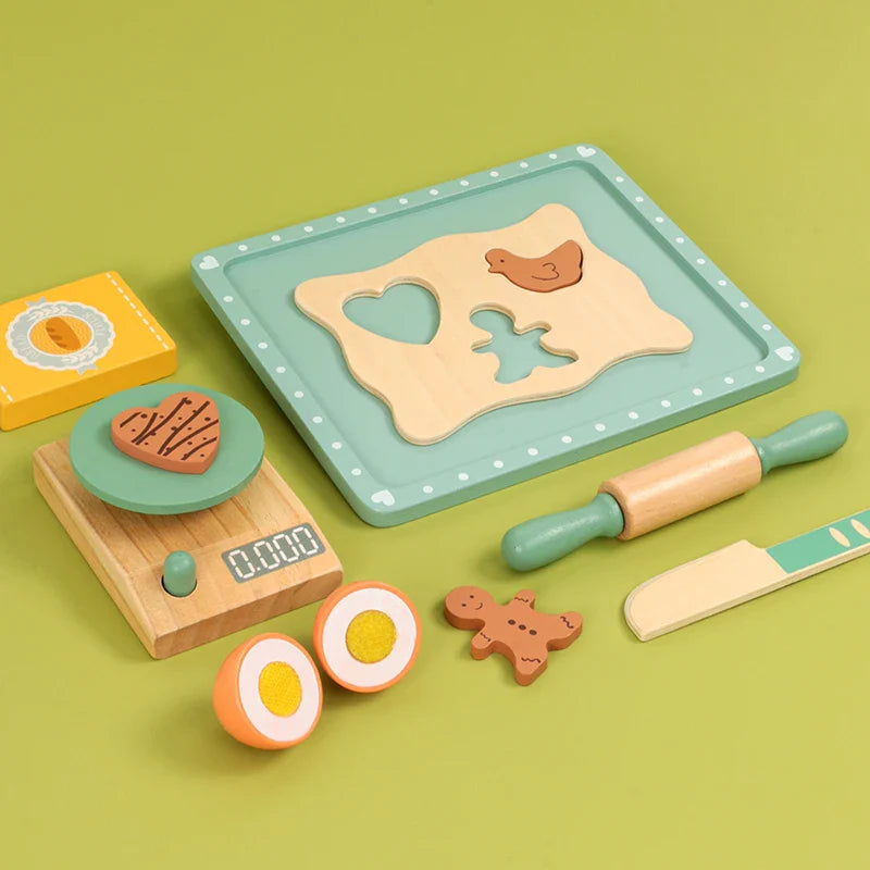 Woods™ - Encourage Creativity & Skills - Wooden Play Kitchen Set