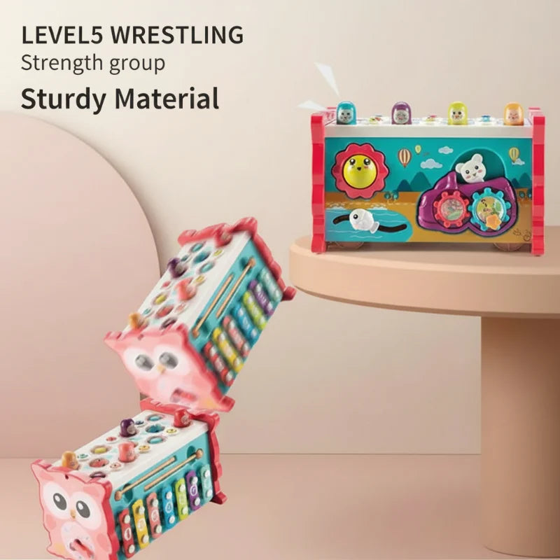 Montessori Hammering Toy – Motor Skills & Learning – 8-in-1 Play Set