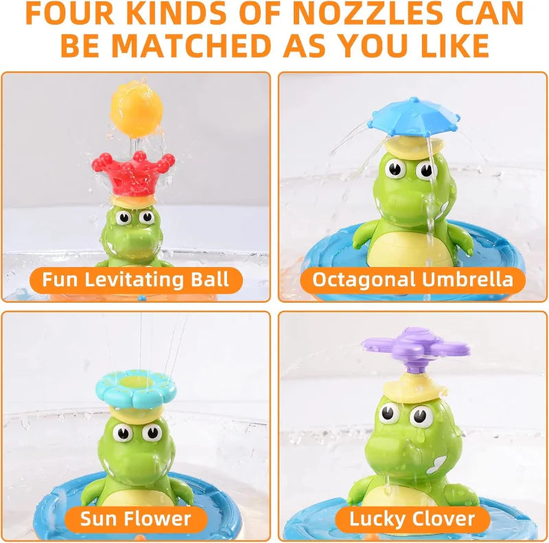 Light Up Crocodile Bath Toy – Interactive & Water Fun – Crocodile Fountain Bath Toys