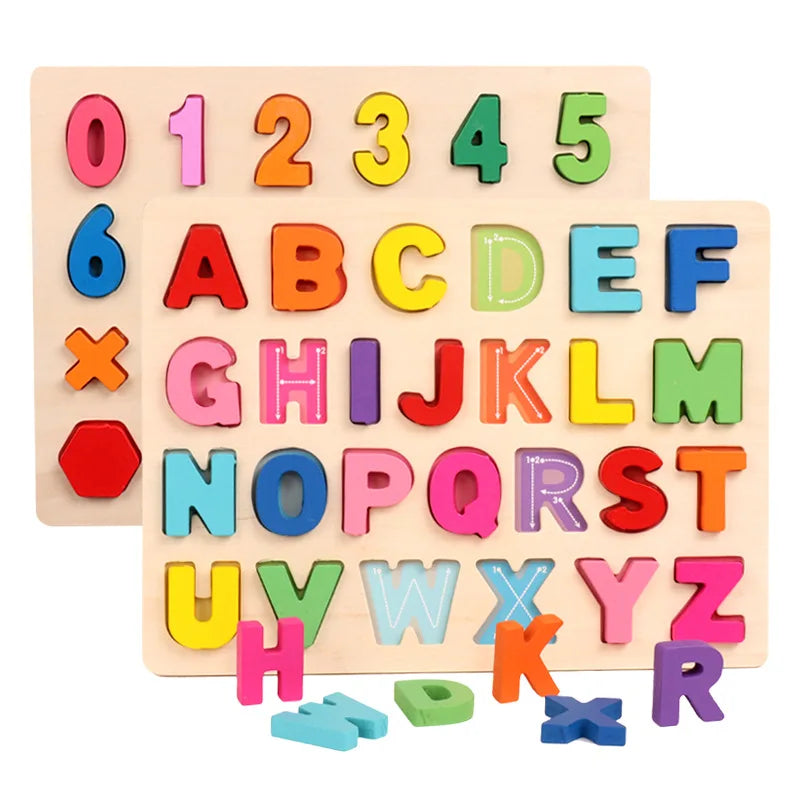 AlphaBlocks – Wooden & Educational – 3D letter puzzle