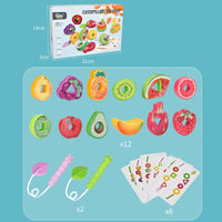 Thumbnail for Fruit Lacing Game™ – Fine motor skills - Fruit Beads Toys