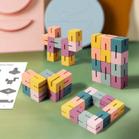 Thumbnail for WoodCraft – Challenging & Educational – 3D Wooden Building Blocks Puzzle