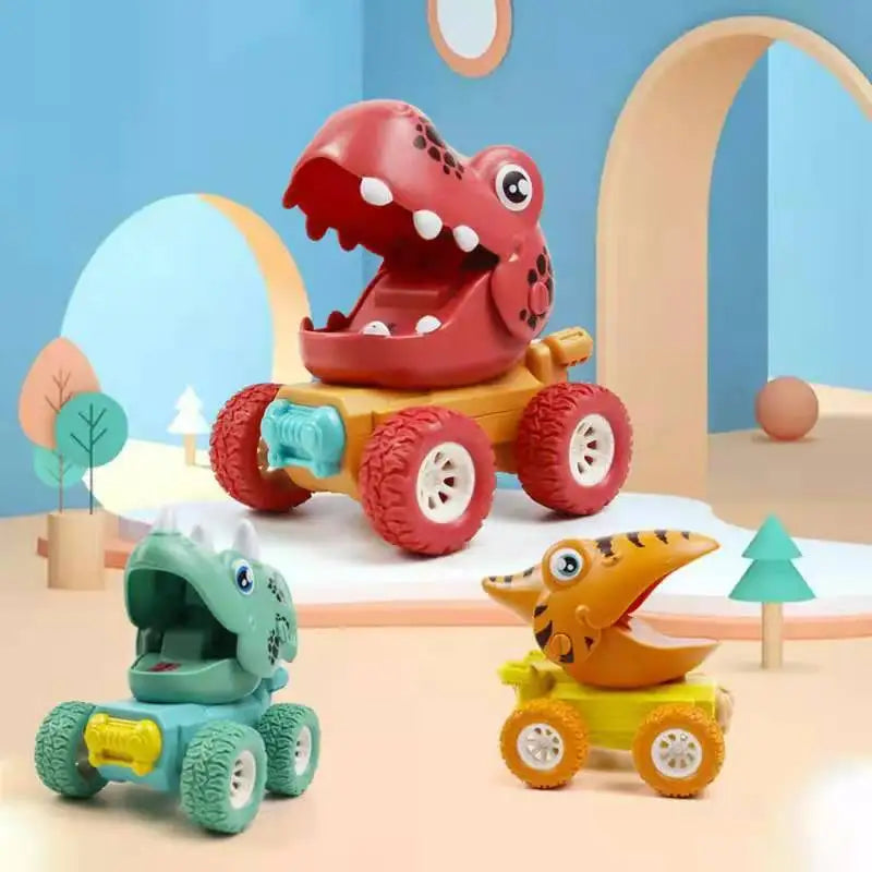 Dino Monstertruck - Push & Go Dinosaur Race - Dino Auto's