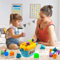 Thumbnail for LittleGenius – Play & Learn – Colorful Shapes Sorting Bucket