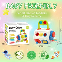 Thumbnail for BusyCube – Smart & Playful – Montessori Fidget Cube 10-in-1