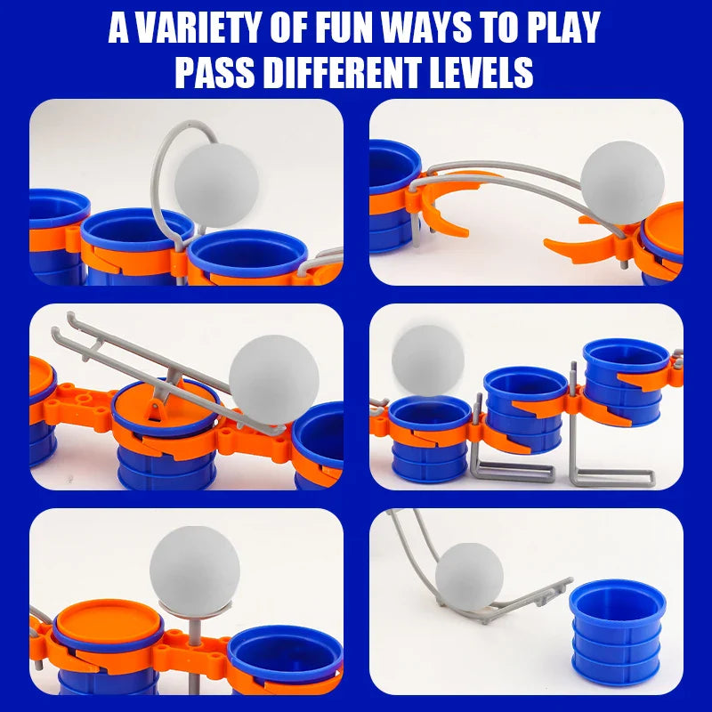 Cup Jump Ball Game – Active & Interactive – Puff Ball Board Game