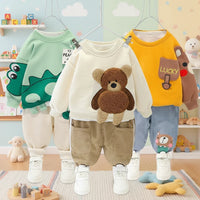 Thumbnail for Mini Fashion™ - Warm & Soft – Two-Piece Children's Clothing Set