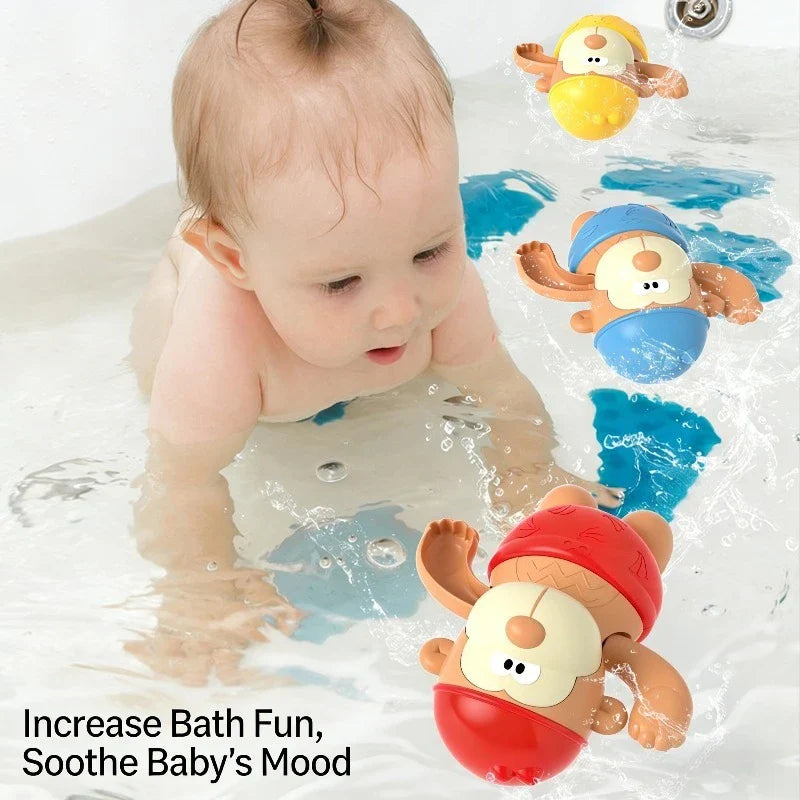 Clockwork Monkey Toy – Playful & Water Fun – Wind-Up Bath Toy