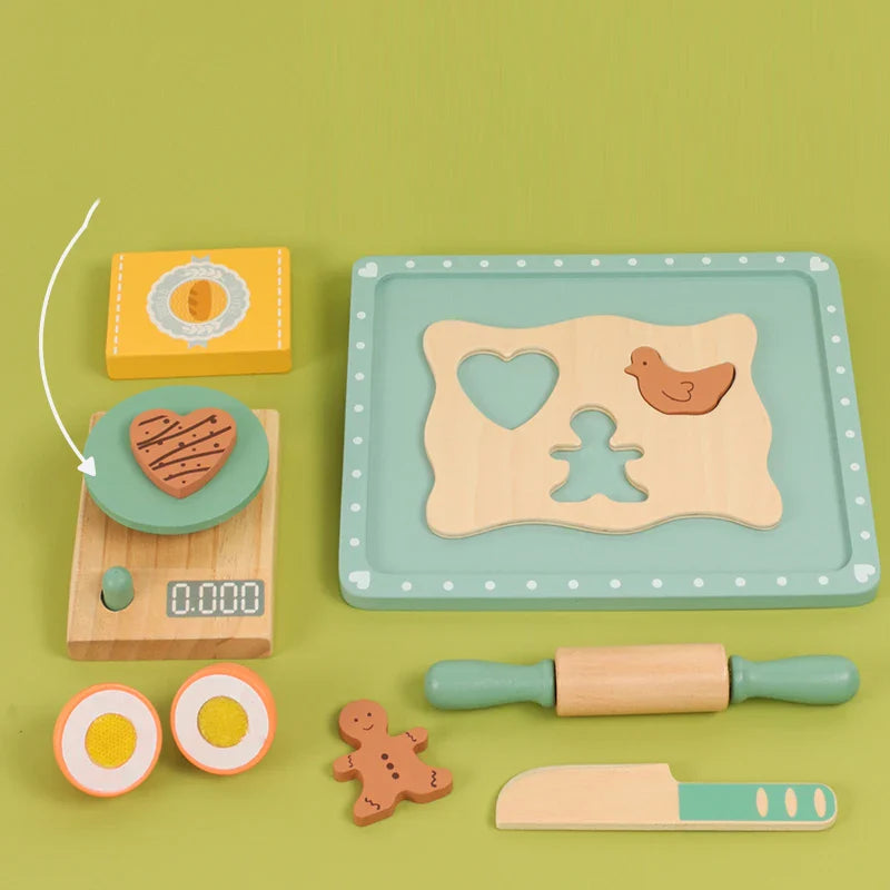 Woods™ - Encourage Creativity & Skills - Wooden Play Kitchen Set