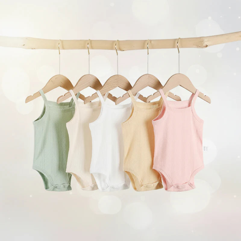Summer Bodysuit – Lightweight & Comfortable – Knitted Baby Romper