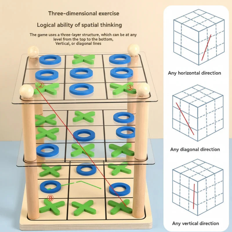 LogicTower – Educational & Smart – Tic-Tac-Toe 3D