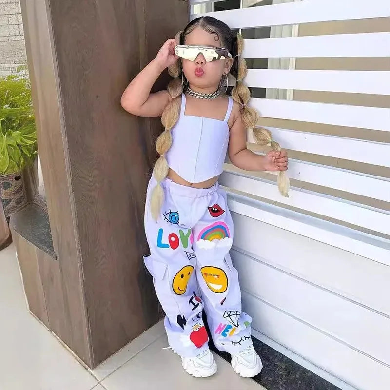 Mini Fashion™ - Kids Fashionable tank top & pants set