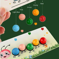 Thumbnail for Wooden Clip Beads™ – Colorful Moving Fun with Caterpillar – Color & Motor Skills Toys