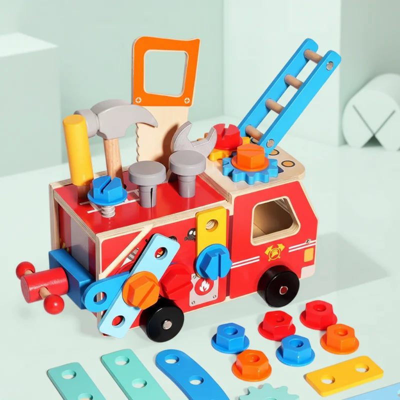 BuildRescue – Educational & Creative – Wooden Fire Truck