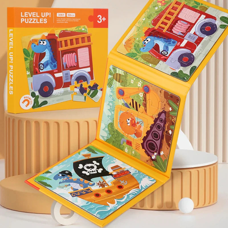 Magnetic Puzzle Book™ – Animal Friends Fun - Magnetic Puzzle Book