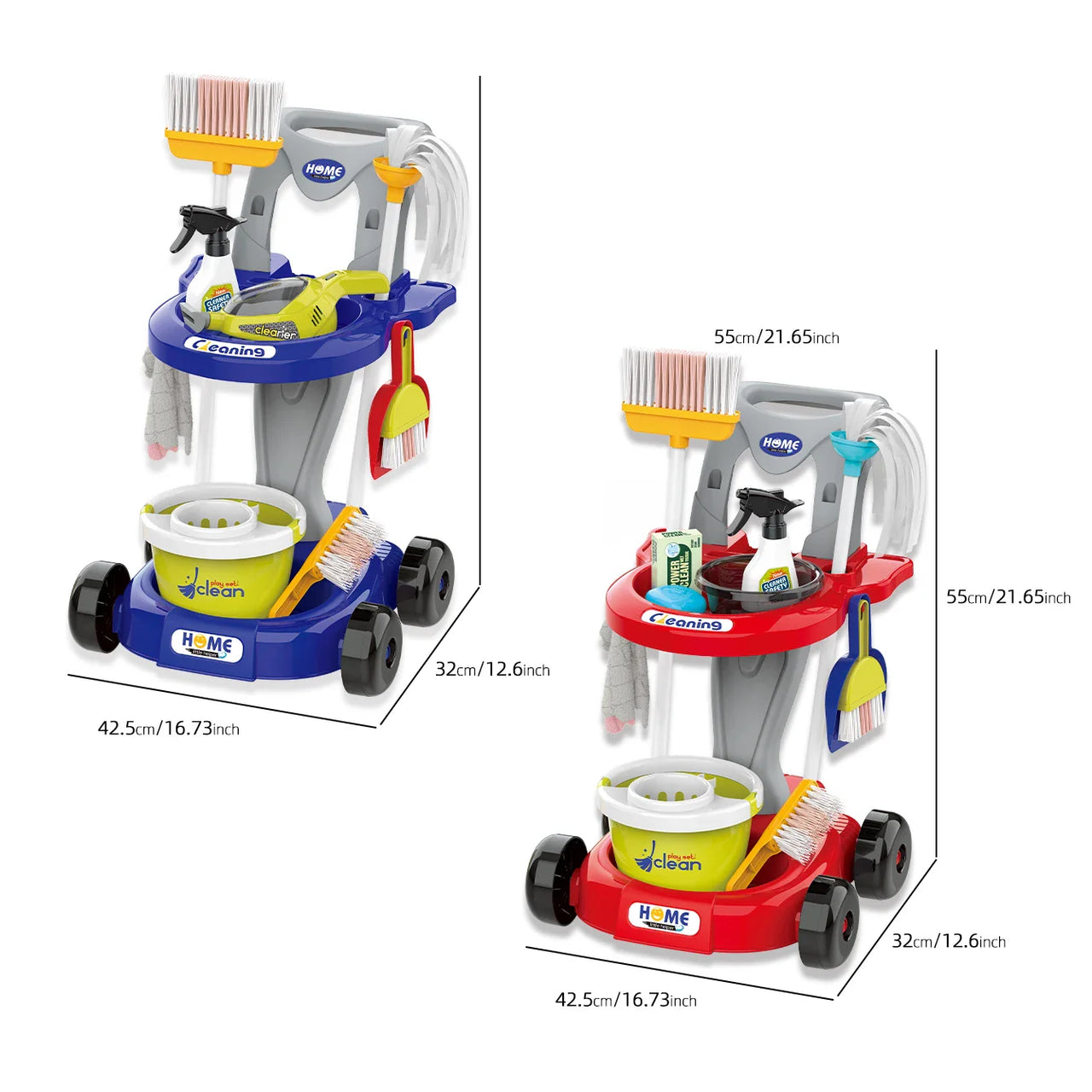 CleanPlay – Educational & Fun – Toy Cleaning Trolley