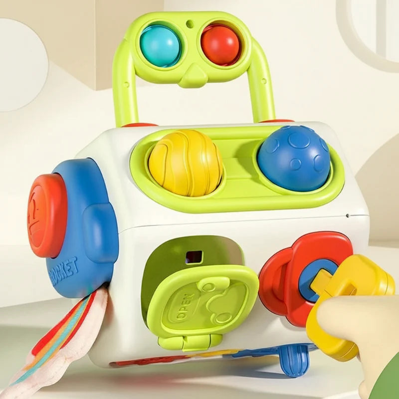 BusyCube – Smart & Playful – Montessori Fidget Cube 10-in-1