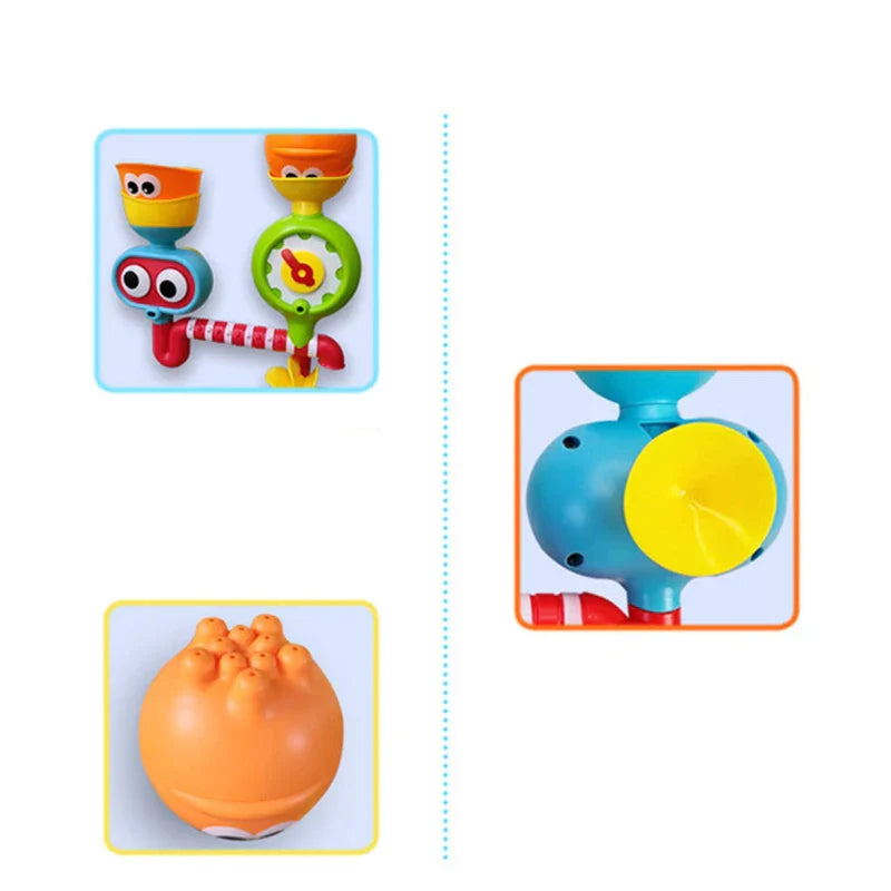 Waterwheel Fun™ – Turn & Splash Water Fun - Baby Bath Toys