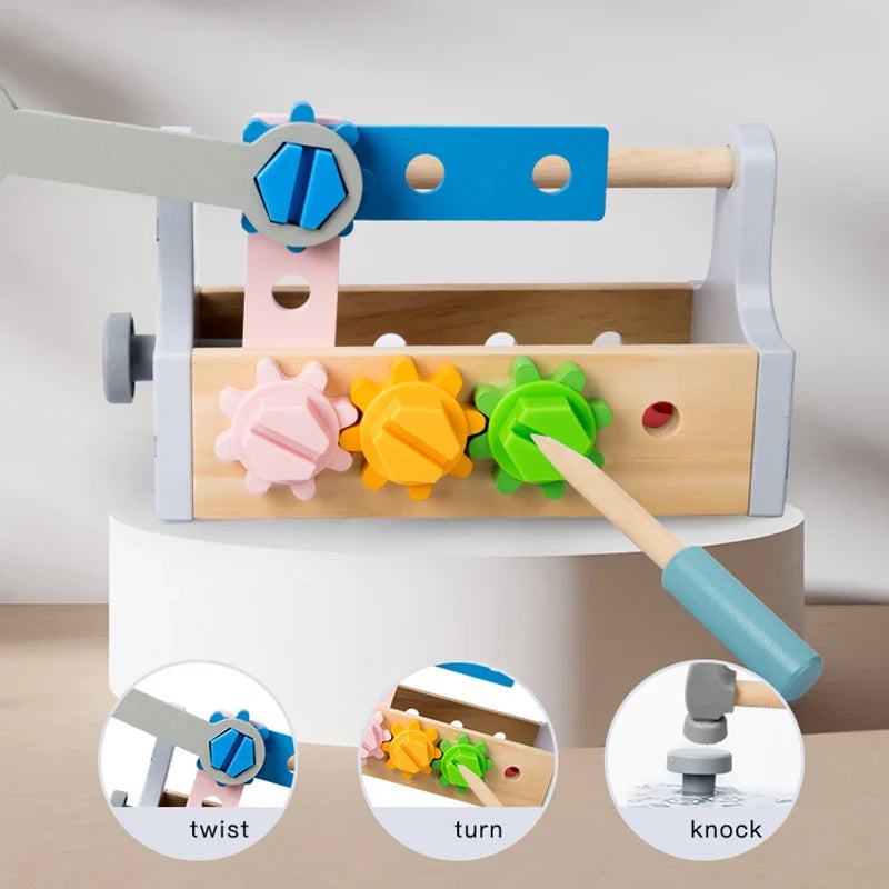 Woods™ - Creative & Problem-Solving - Wooden Tool Box