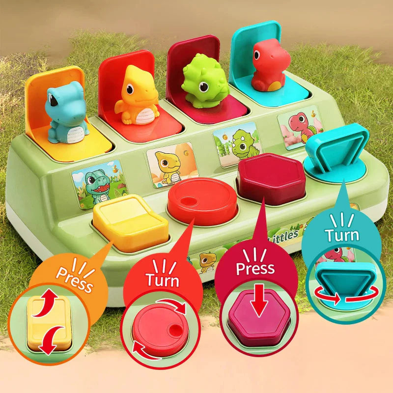 Pop Up Activity Toy – Discover & Learn – Sensory Baby Toys