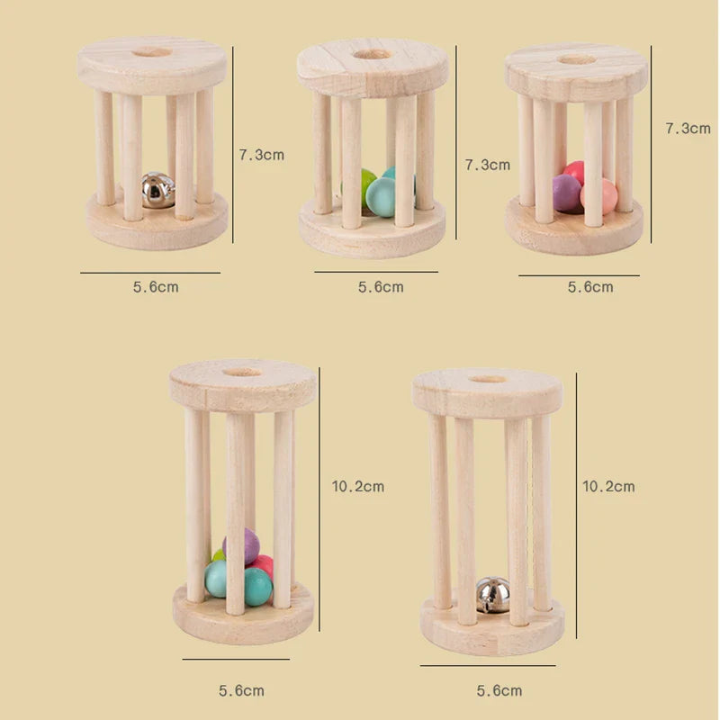 Music Rattle™ – Merry Roller Cage - Wooden Rattle Toys