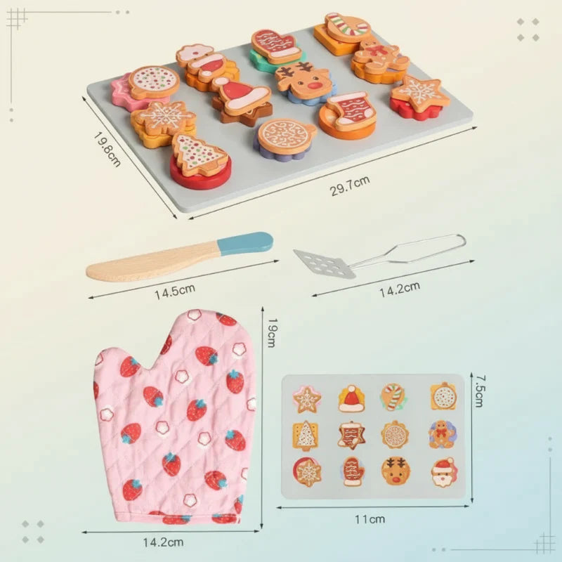 TinyKitchen – Creative & Playful – Wooden Cookie Sorting Game