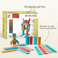Thumbnail for MagPlayer – Creative & Motor Skills – DIY Wooden Magnetic Building Blocks