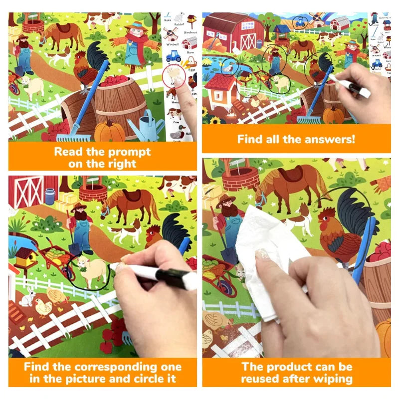Search and Find Game – Educational & Fun – Activity Book