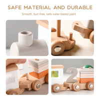 Thumbnail for TrainCount –  Classic & Educational – Wooden Montessori Train
