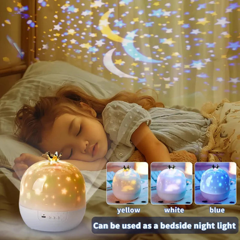 CosmoGlow – Dreamy & Creative – Galaxy Projector Night Light with 360° Rotation