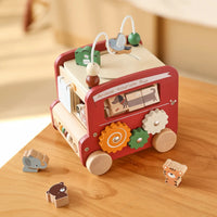 Thumbnail for BusyRide – Educational & Versatile – Wooden Montessori Activity Bus