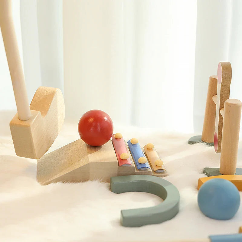 Mini Golfers – Outdoor Fun Beginnings - Wooden Golf Toy Set