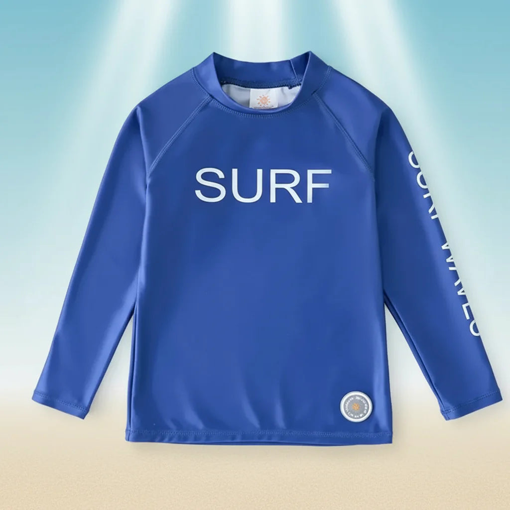 SunShield – Protective & Flexible – Children's Long-Sleeved Surf Shirt with UPF 50+