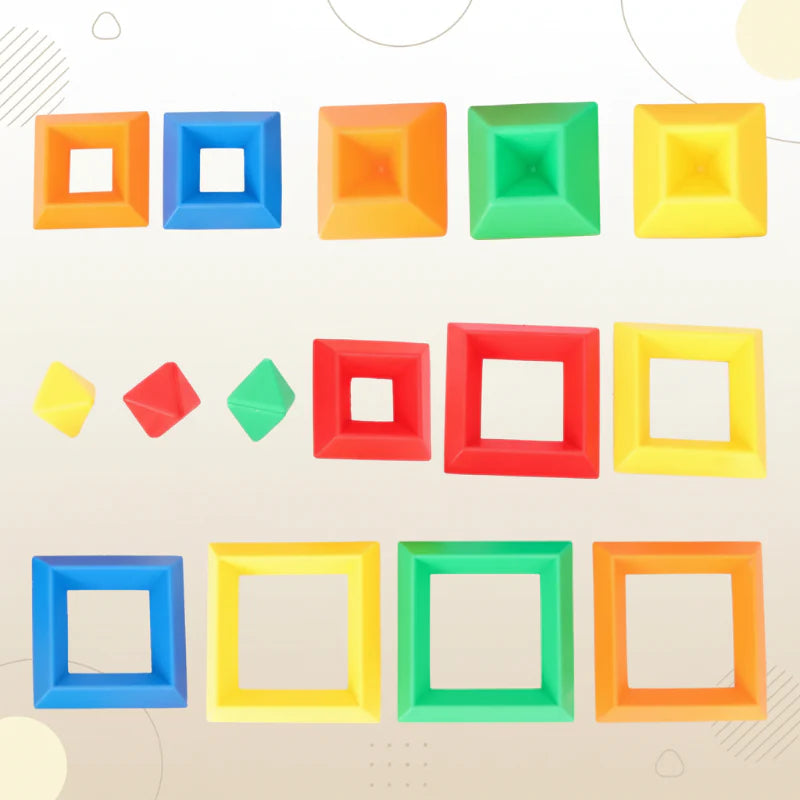 Pyramid Stacking Blocks – Motor Skills and Creativity – Stacking Block Set