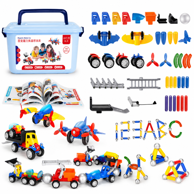 Magnetic Cars™ – Magnetic Building Fun - Magnetic Vehicles Toy Set