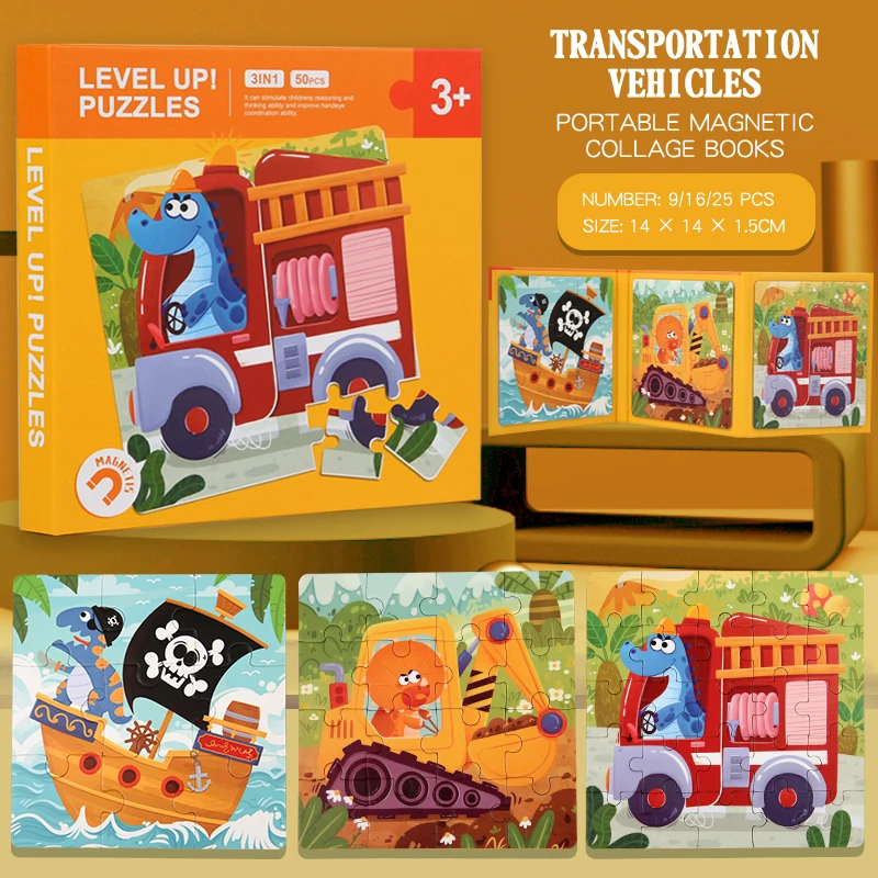 Magnetic Puzzle Book™ – Animal Friends Fun - Magnetic Puzzle Book