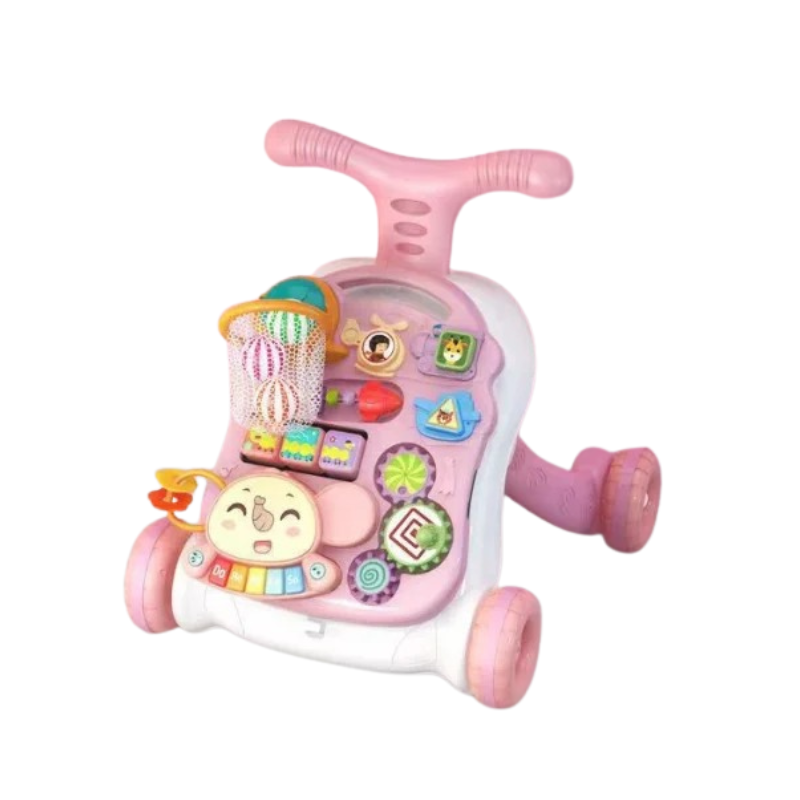 BrightNest – Safe & Interactive – 3-in-1 Baby Walker and Play Center